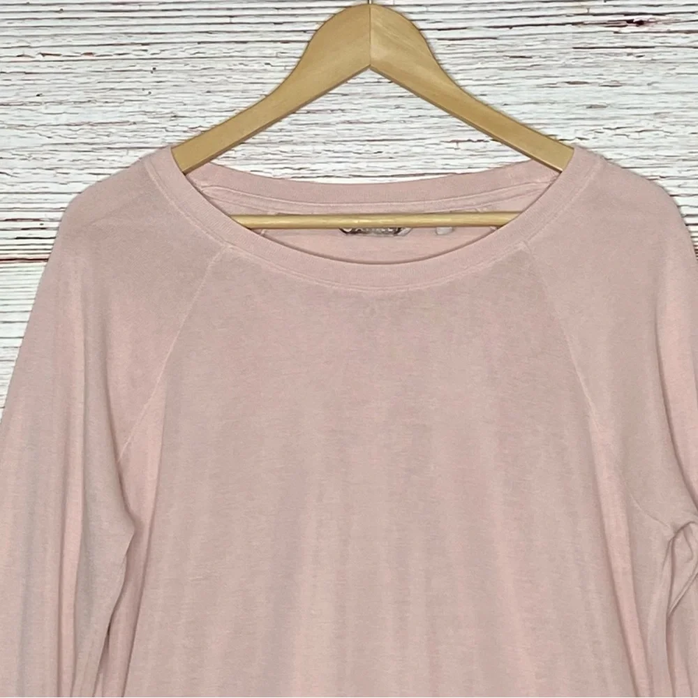 Athleta Serenity Criss Cross Sweatshirt in Soft Pink Sz M - Picture 4 of 12